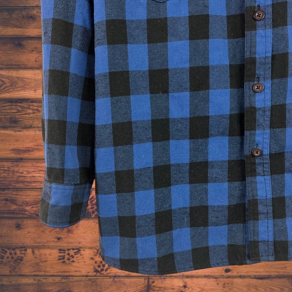 Work n’ Sport Black and Blue Buffalo Chek Cotton Blend Flannel Size XL - Picture 6 of 12